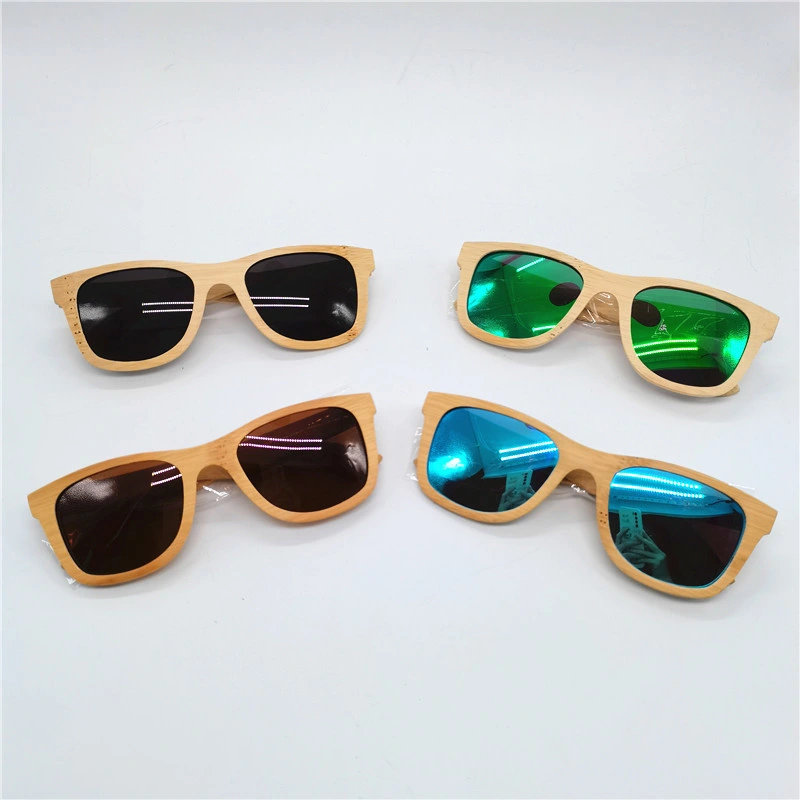 Stylish Bamboo Sun Glass Wooden Bamboo Sunglasses for Women/Man