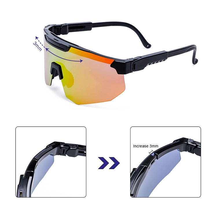 Wholesale Custom Brand Designer UV400 Polarized Sports Sunglasses for Cycling Running Baseball