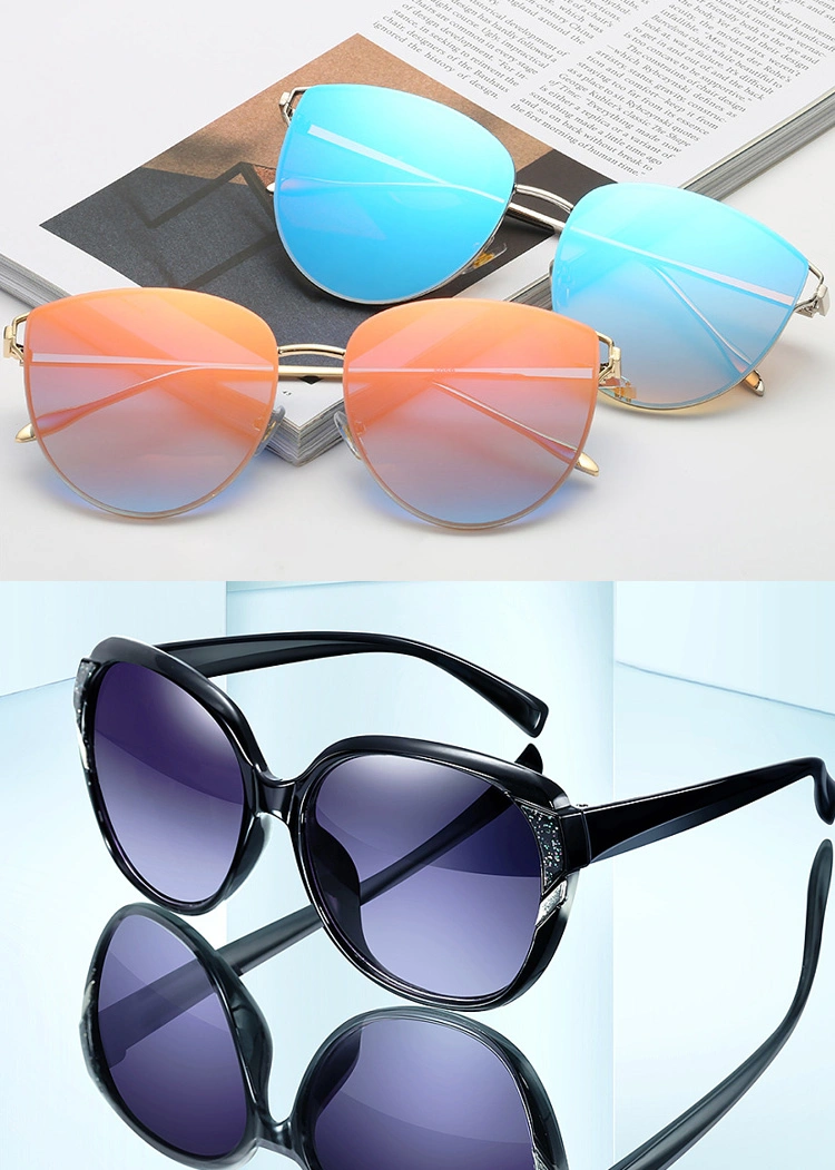 China Wholesale Custom Logo Cheap Fashion Style Cat Eyes Sporty Retro Wooden Plastic Metal Frame Ray Band Polorized Lens Sunglasses for Promotion Gift